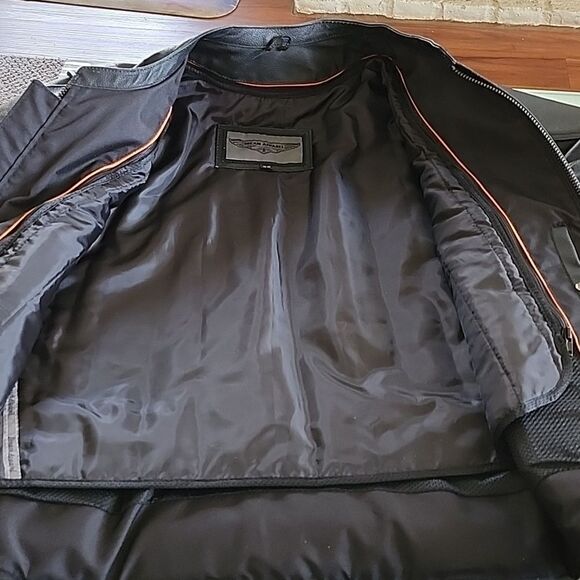 Dream Apparel Men's Leather Racer/ Biker Jacket - Picture 10 of 15